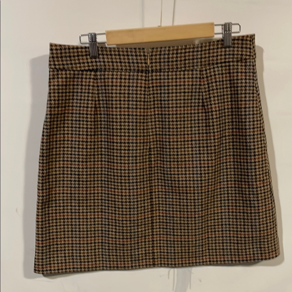 NWT J. Crew Houndstooth Patterned Skirt - Picture 4 of 5